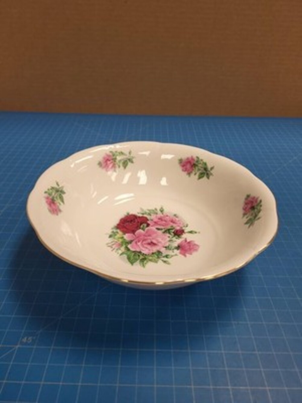 Southington by Baum Maria Fine China Bowl Floral Rose Poland Serving Dish
